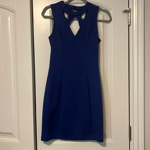 Guess midi dress royal blue size 4